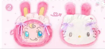 메조피아노 x 산리오 캐릭터즈 페이스형 파우치 헬로키티