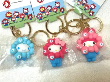 산리오 미야쿠미야쿠 변신 입체 마스코트 키링 파스텔 3종류