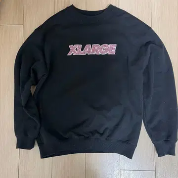 XLARGE 블랙 맨투맨