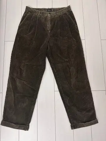 GAP 릴랙스 핏 팬츠 33/30 올리브 그린