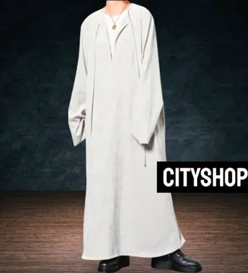 대특가 새상품 CITY SHOP 벨벳 카프탄 드레스 그레이