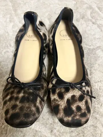 레오파드 무늬 TRE DUE NOVE 발레 슈즈
