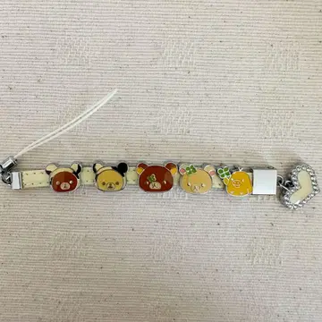 [레어] 리락쿠마 코리락쿠마 키이로이토리 스트랩 참 커스텀2