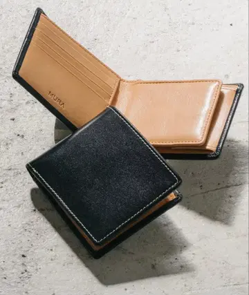 이탈리아/풀그레인 가죽 안티스키밍 접이식 지갑