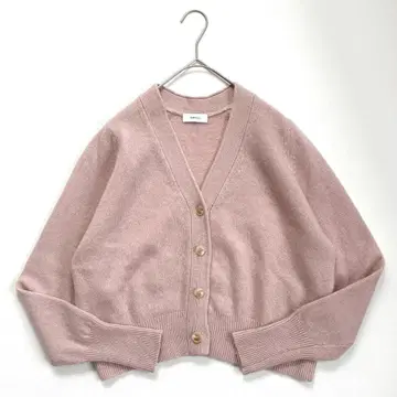 새상품급 쉽스 애니 캐시미어 믹스 숏 V넥 가디건