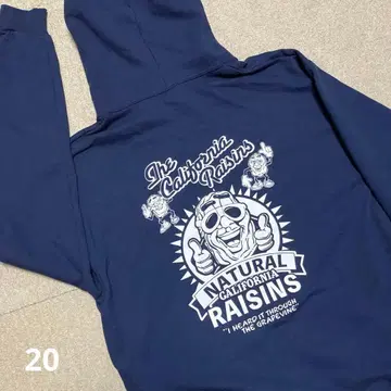 캘리포니아 레이즌 후드 후드티 네이비