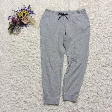새상품급 GU ACTIVE 조거 팬츠 맨투맨 드로우 스트링 그레이 L