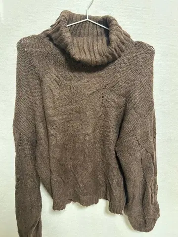AND NOW THIS 브라운 터틀넥 니트 [ M ] 해외 구제 의류