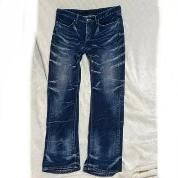 FUGA 후가 데미지 가공 스트레치 데님 46