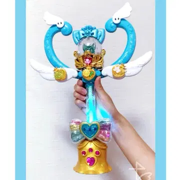 발랄라샤오모셴 장미 지팡이 하트 레인보우 깃털 한국