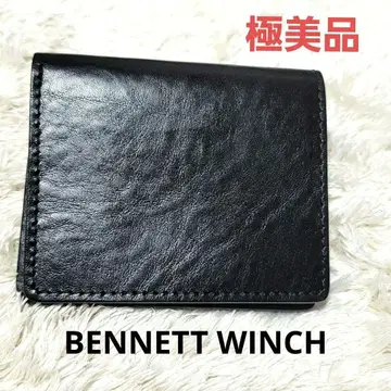 컨디션 최상 베넷 윈치 명함지갑 카드 케이스 지갑 접이식 지갑 블랙