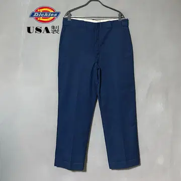 80s USA제 디키즈 874 네이비 YKK 지퍼 34 x 32
