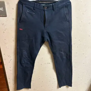 네이비 플리스 팬츠