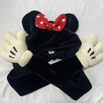 단종 레어 머플러 캡 레트로 디즈니 미니 리본 겨울 방한