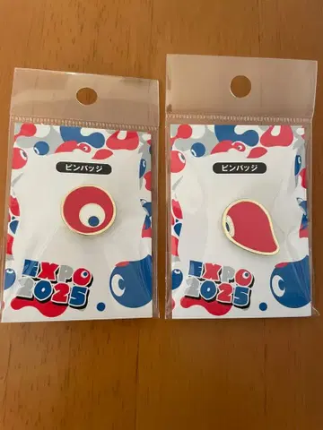 [ 미개봉 새상품 ] 간사이 만박 코먀쿠 핀 배지 2개 세트