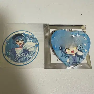 소아라 도키코이 하트형 캔뱃지 사인 포함 스티커 포함