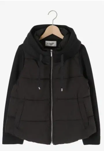 르쿨르 블랑 컷 본딩 x 스무스 타프타 숏 블루종 블랙