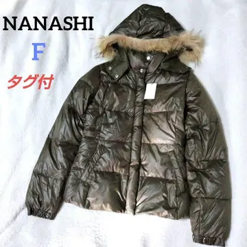 나나시 다운 자켓 메탈릭 숏 기장 헤이세이 갸루 그런지 y2k