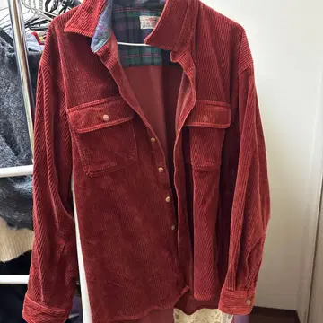 MAC HOPE 코듀로이 셔츠 오렌지