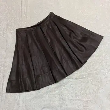 23구 온워드 카시야마 * 플레어 스커트 무릎 기장 브라운 턱 (34)