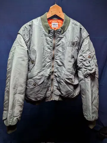 레어 BALL MA-1 플라이트 자켓 그레이 카키 80s 90s