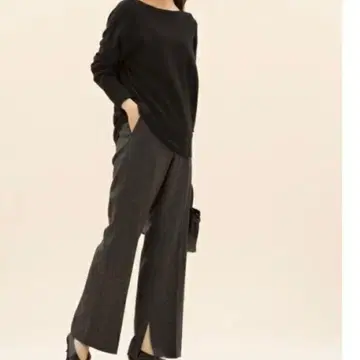 23구 34 팬츠 와이드 울