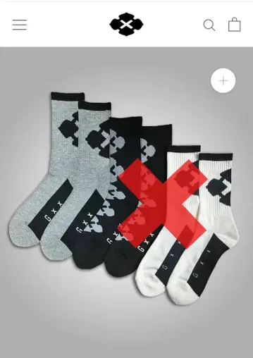 미사용 새상품 GAKKIN 삭스 그레이