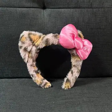 유니버셜 헬로키티 레오파드 무늬 머리띠