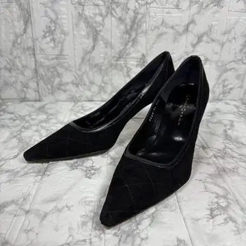 부티크 오사키 블랙 스웨이드 스틸레토 하이힐 [23 0]