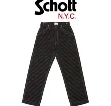 Schott 샷 히코리 데님 블랙 32인치