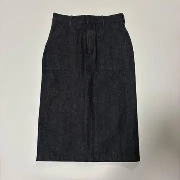 [새상품급] HYKE 하이크 데님 스커트 타이트 네이비 슬릿 일본제