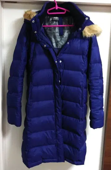 PUMA 여성용 다운 코트 네이비