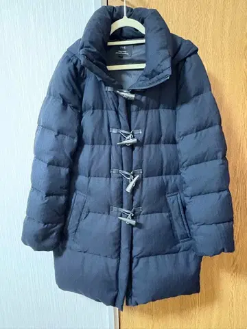 23구 더플 다운 코트 블랙 S 사이즈