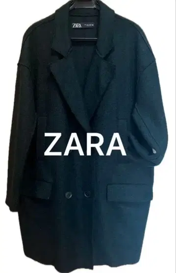 ZARA 자라 더블 브레스트 코트 다크 그린 사이즈 USA L