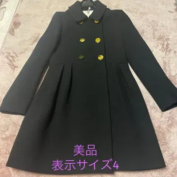 Kate Spade 골드 버튼 백리본 울 하프 코트 사이즈 4 새상품급