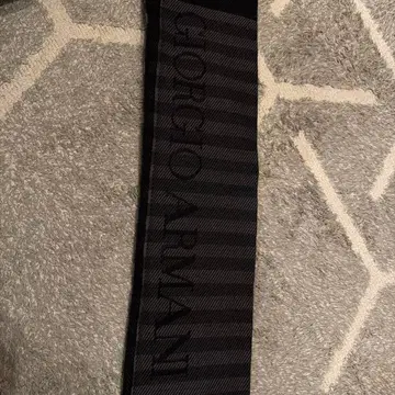 Giorgio Armani 블랙 스트라이프 머플러