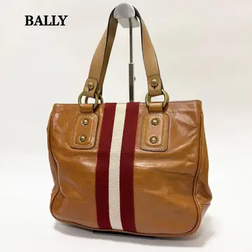 발리 핸드백 토트백 트레인스포팅 가죽 브라운