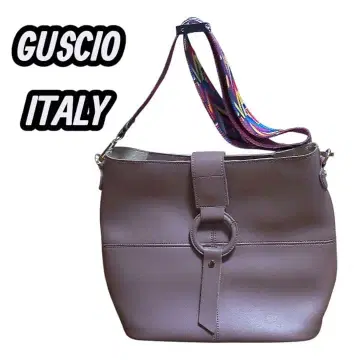 GUSCIO ITALY 핑크 베이지 숄더 백