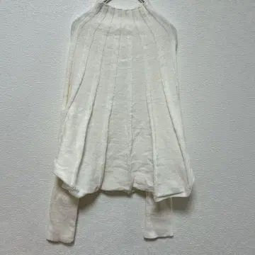 새상품급 CUPSHE 화이트 니트 긴팔 겨울 택 포함 무지