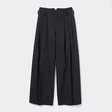 beautiful people x gu 하이웨스트 와이드 팬츠 블랙