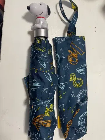 미사용품 스누피 우주 패턴 접이식 우산