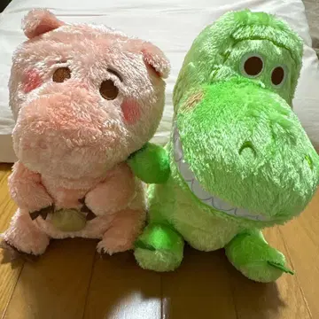 [ 즉시 구매 ] 버즈 라이트이어 햄 & 렉스 봉제 인형 세트