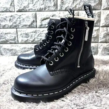 새상품 닥터마틴 지퍼 벡스 화이트 스티치 부츠 1460