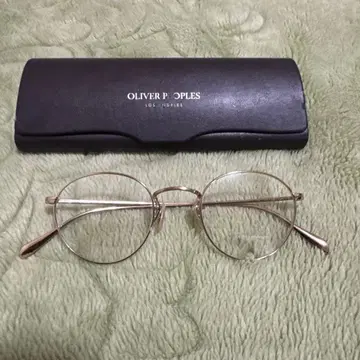 OLIVER PEOPLES 라운드 메탈 프레임 안경