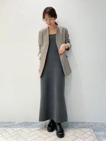 [ 새상품 ] plage 플라주 체크 코트 자켓 R'IAM 38