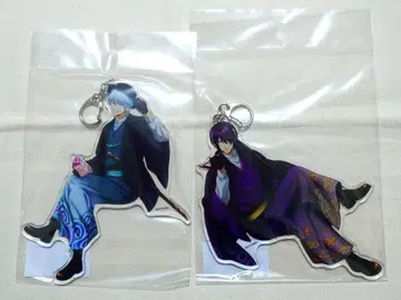 은혼 레트로 모던 아크릴 키링 BIG 2개 세트 긴토키 타카스기