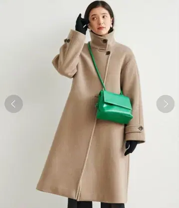 소프트 멜톤 스탠드 카라 코트