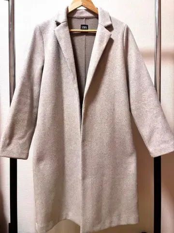 ZARA 체스터 코트 롱 코트 베이지 그레이 가을/겨울 아우터
