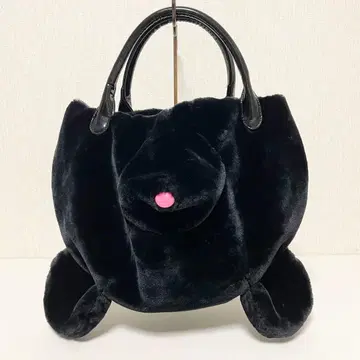 아차츄무 곰 백 블랙 토트백 핸드백