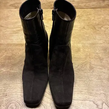Bot tags 베네타 브라운 스웨이드와 가죽 부츠 사이즈 36